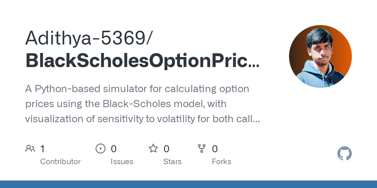 BlackScholesOptionPricingSimulator